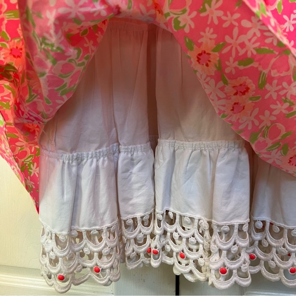 Lilly Pulitzer Pink Mini Dress Size 2 Spaghetti Straps - Picture 8 of 16